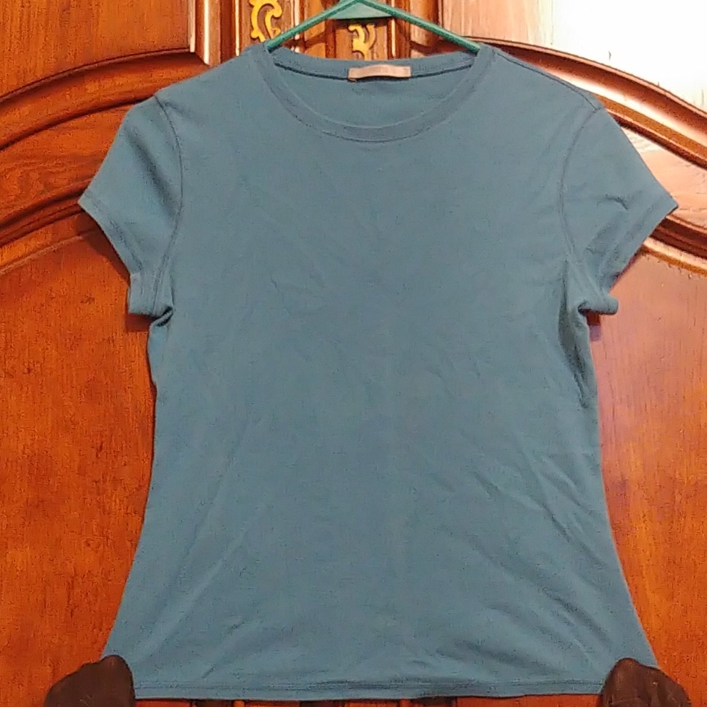 Dark teal cotton shirt